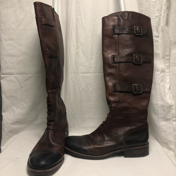 Vince Camuto Fenton Russet Buckle Riding Boot size 7 - Picture 5 of 14